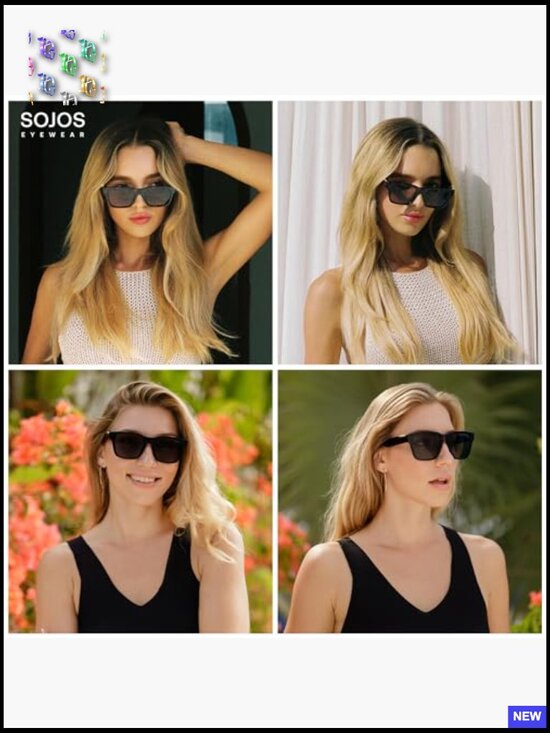 Trendy Polarized Square Sunglasses UV400 Retro 70s 80s 90s Shades Unisex main image 6